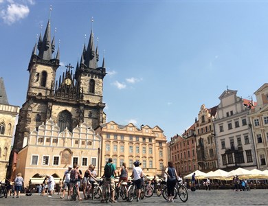 Fahrradtour durch das historische Zentrum Prags