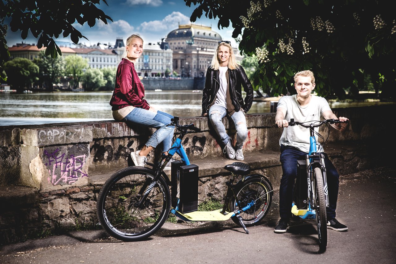 5 E scooter panoramic tour Prague